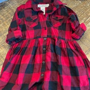 Girl Buffalo print dress